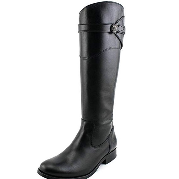 Frye Shoes - FRYE Molly Knee Black Boot